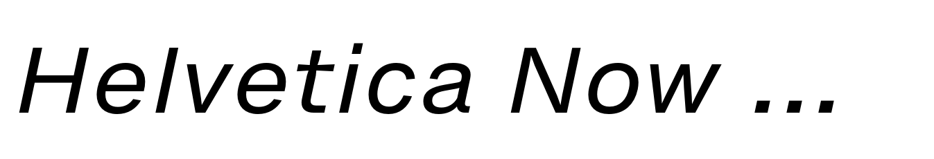 Helvetica Now Micro Italic